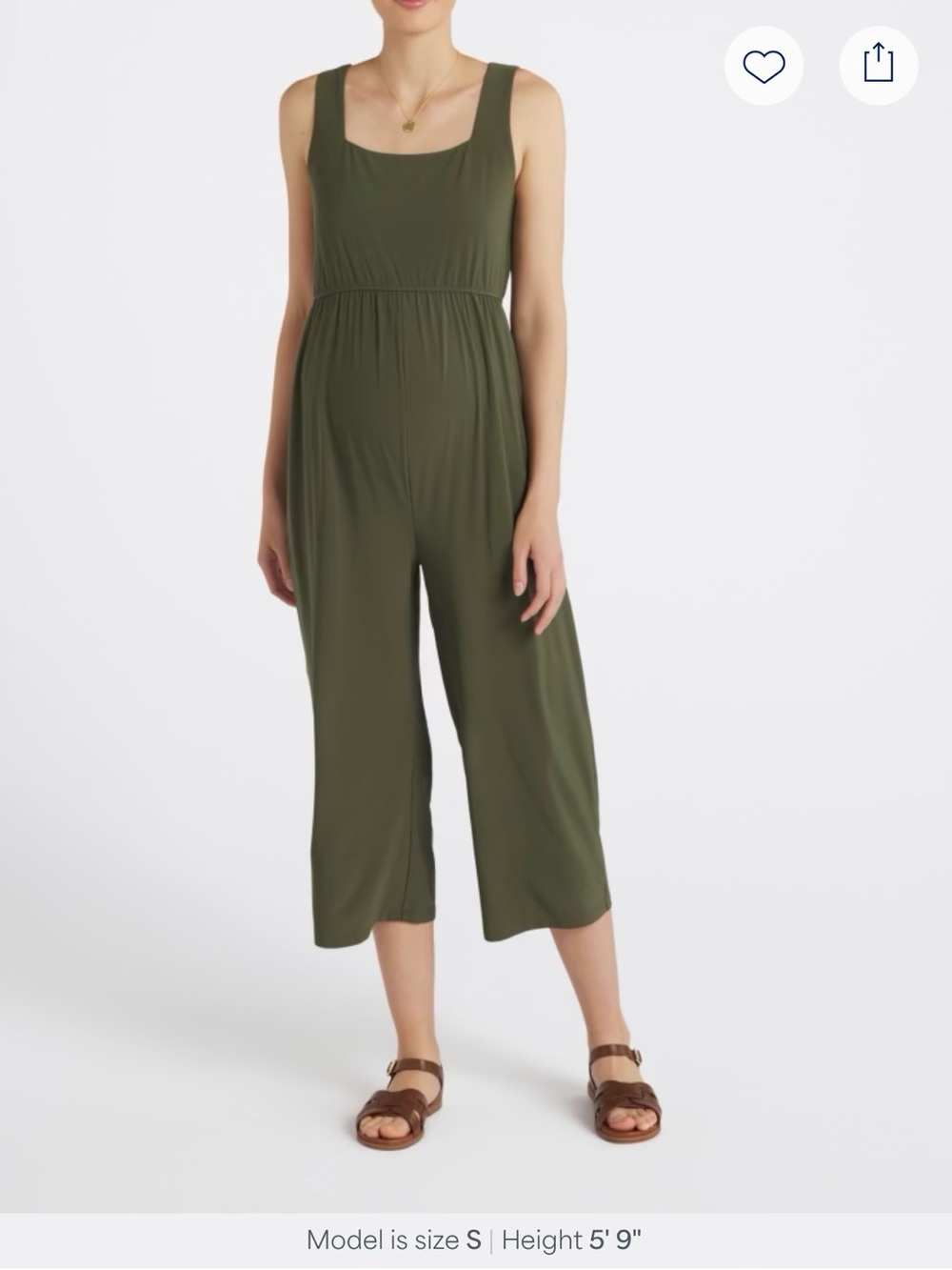 Gilli - Lora Maternity Crop Jumpsuit